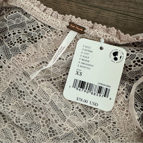 NWT Free People My Party Lace Square Top XS - Picture 6 of 6